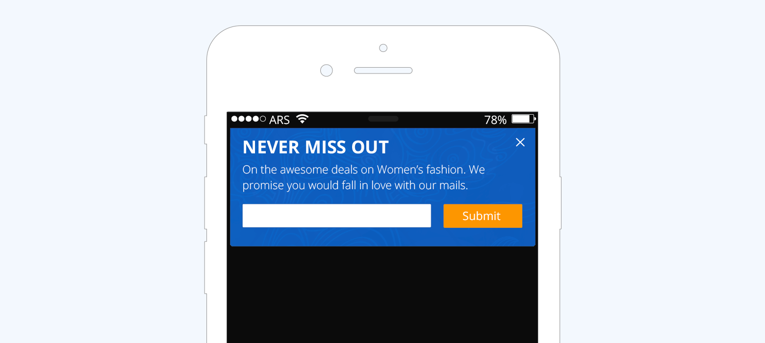 Personalised Newsletter Opt-in Use Case