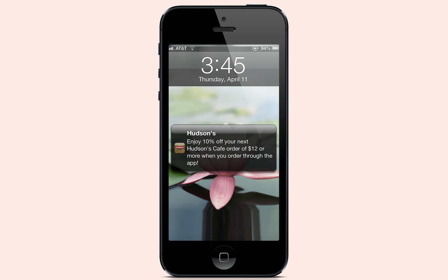 discount coupon in app notification 