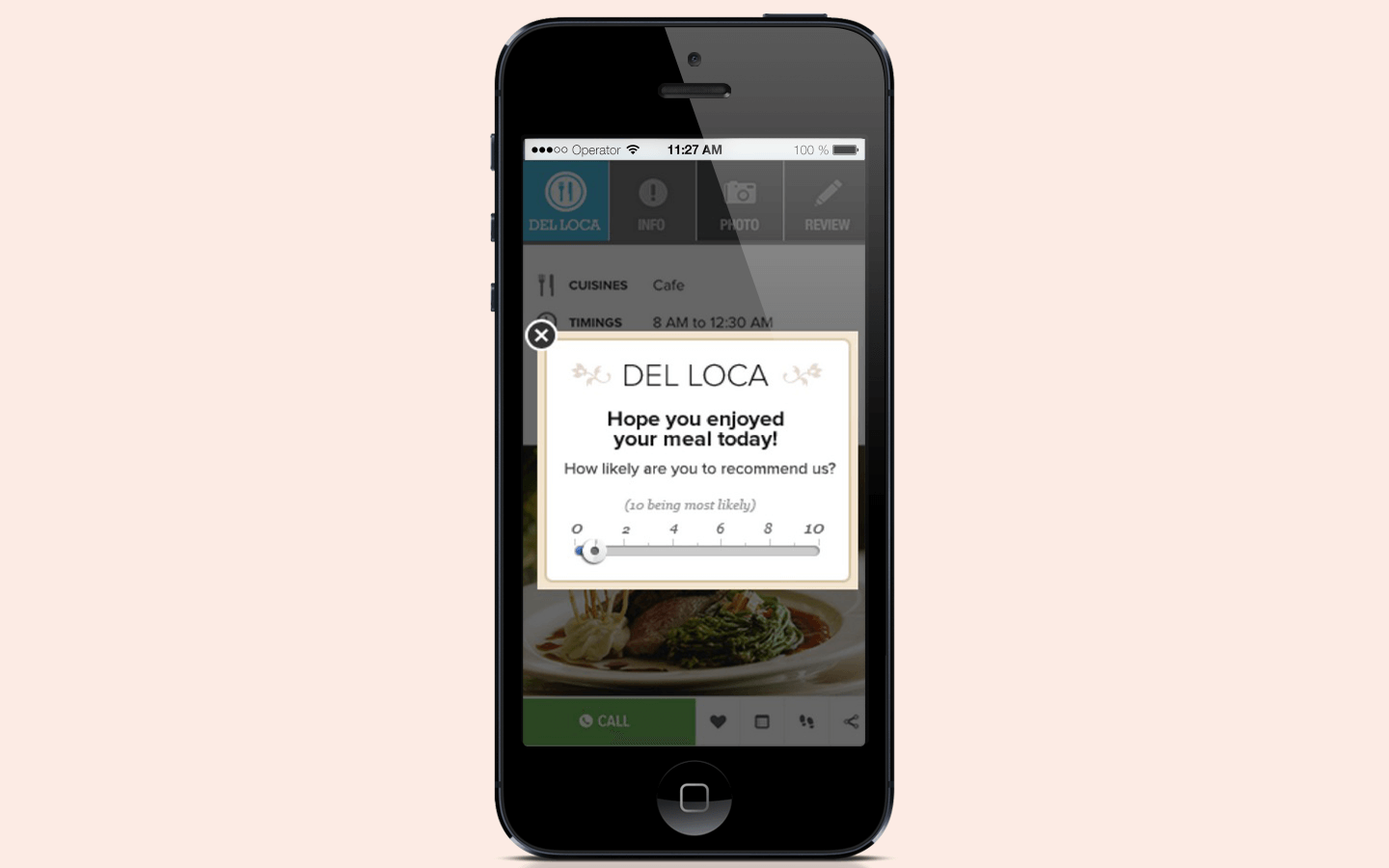 customer feedback in app notification