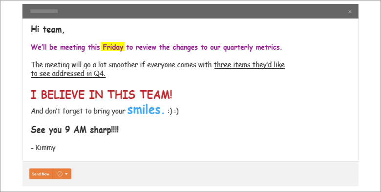 Email Font and Colours to Avoid | WebEngage