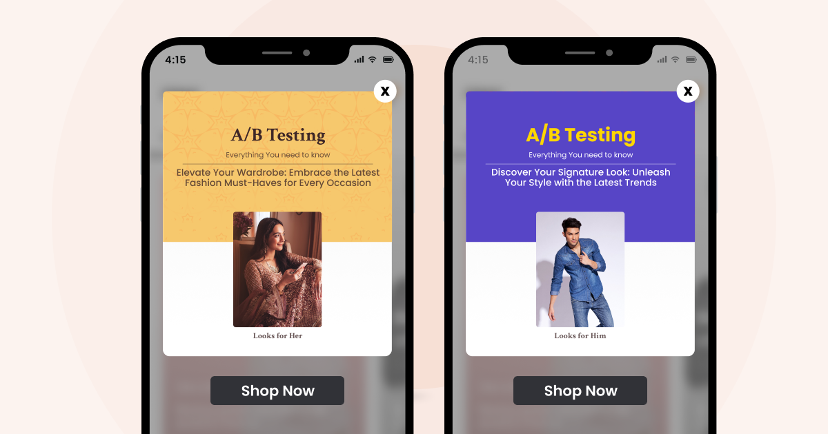 cross and up sale on in-app messaging