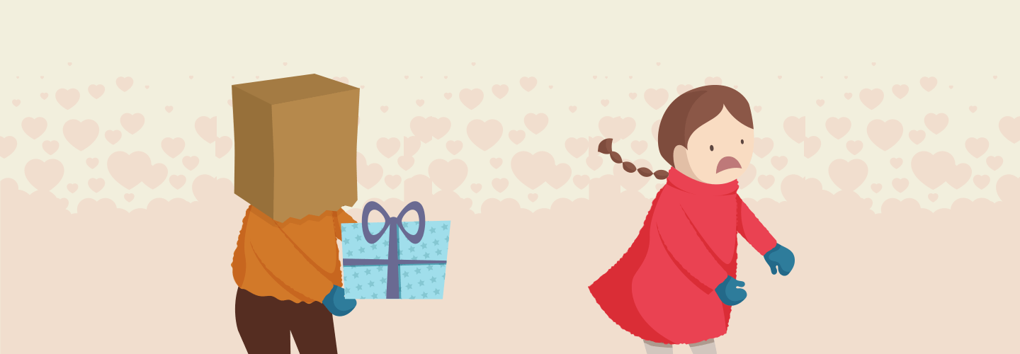 Anonymous gifting in Valentine's day