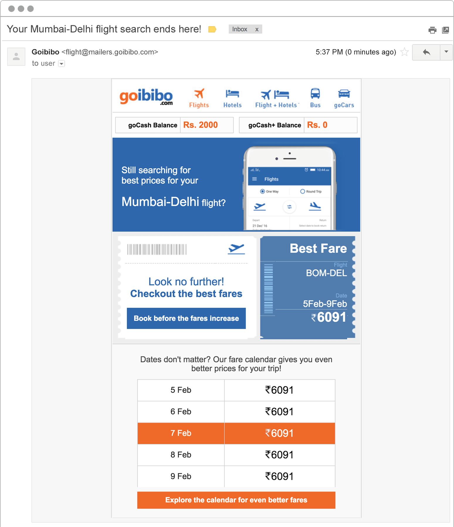 Booking Abandonment Email with WebEngage