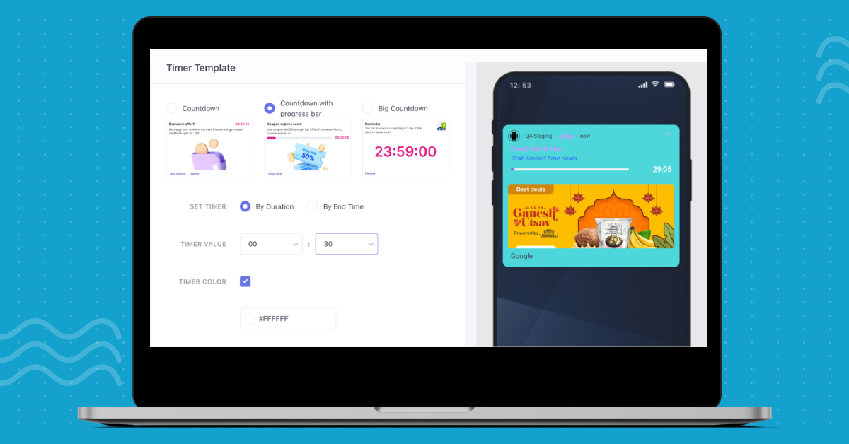By duration timer push