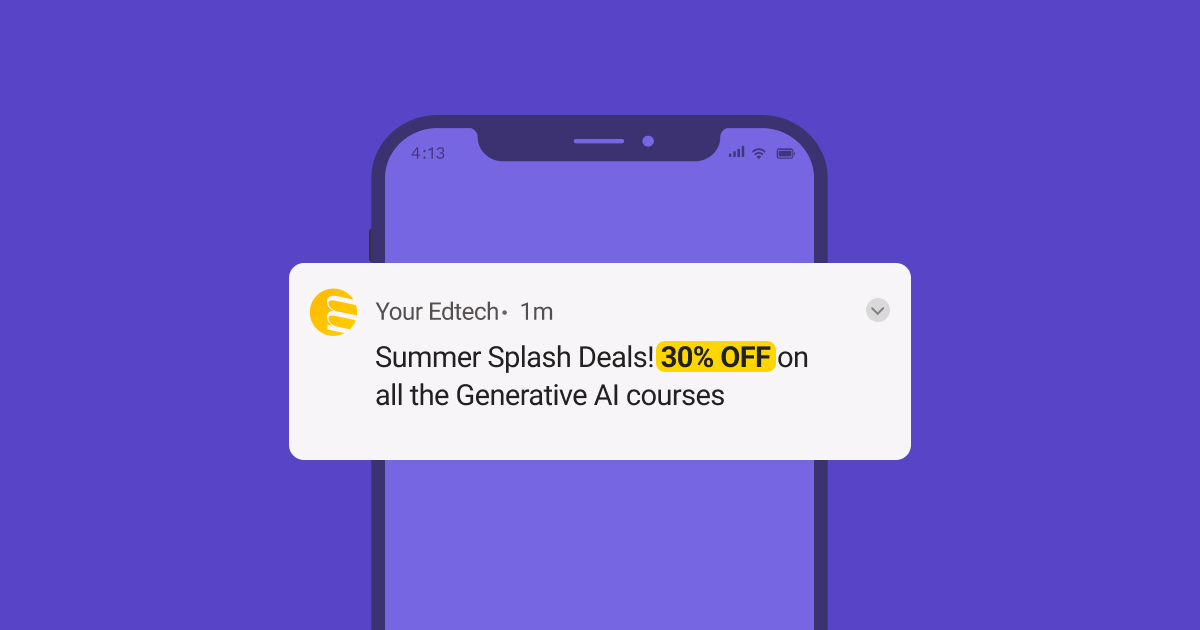 In-app and push notification