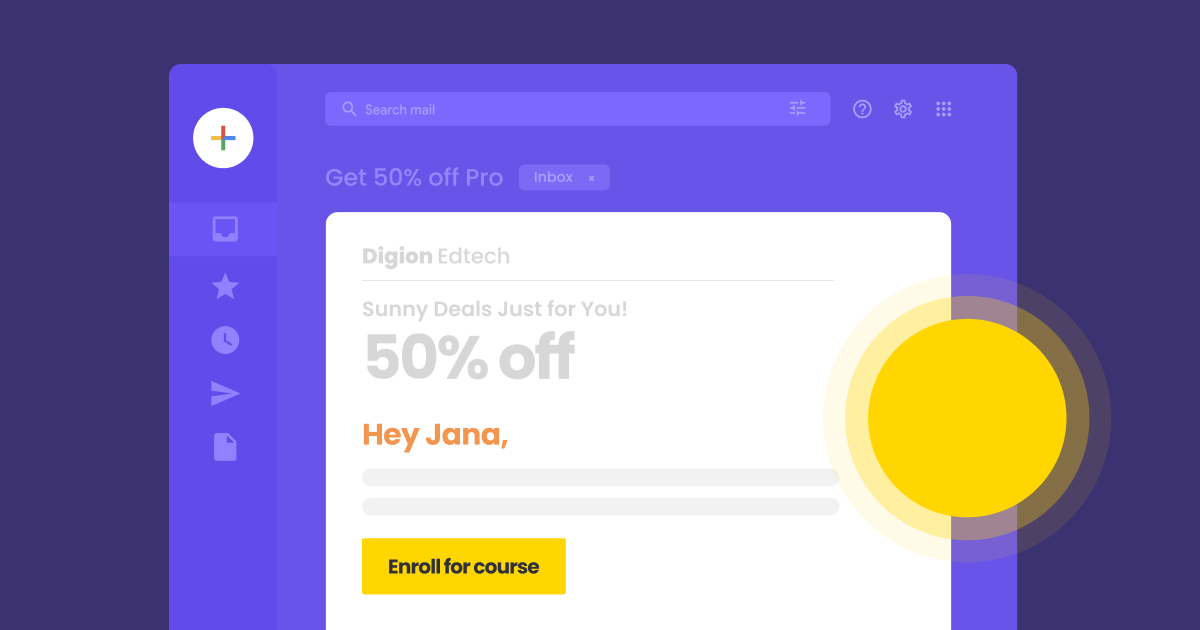 Courses on discount themed creative