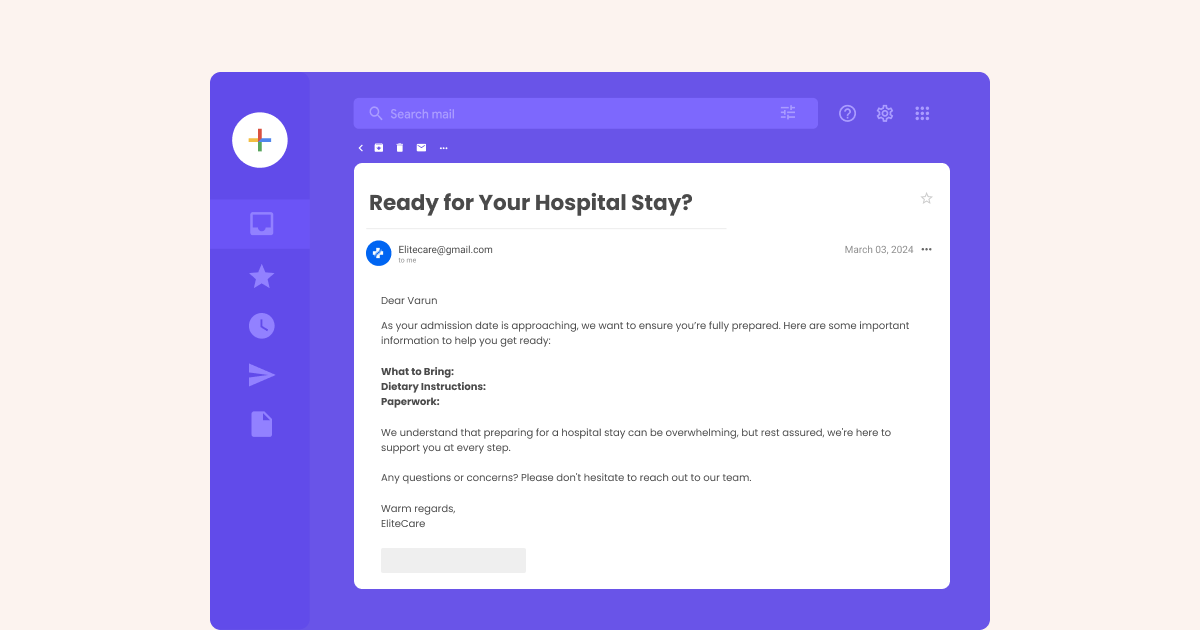 Pre-admission information