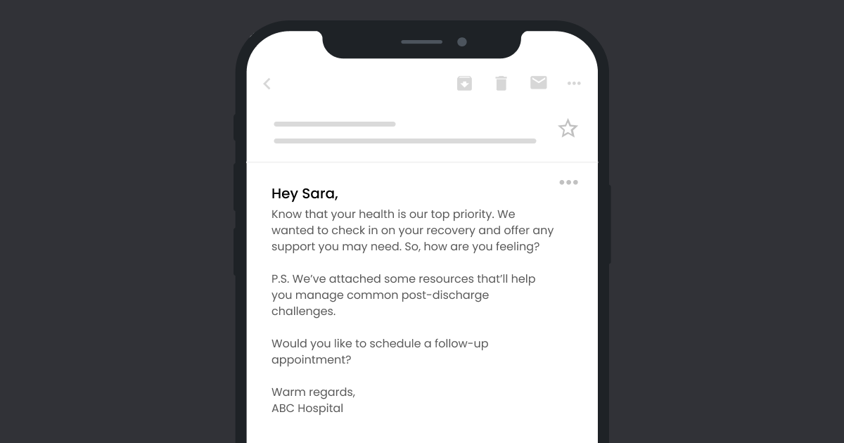 Post-discharge follow-up