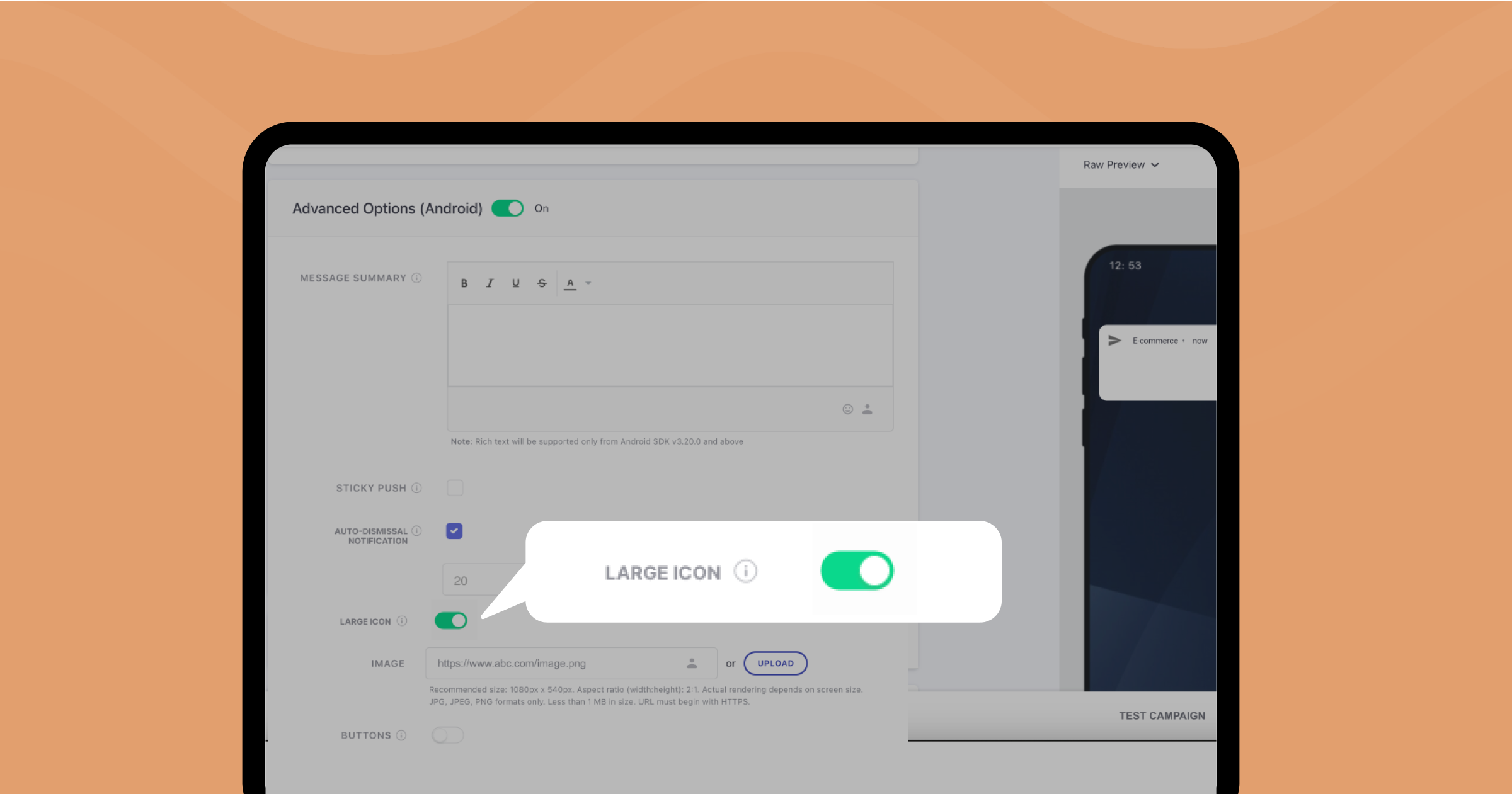New Enhancements_Custom Large Icons