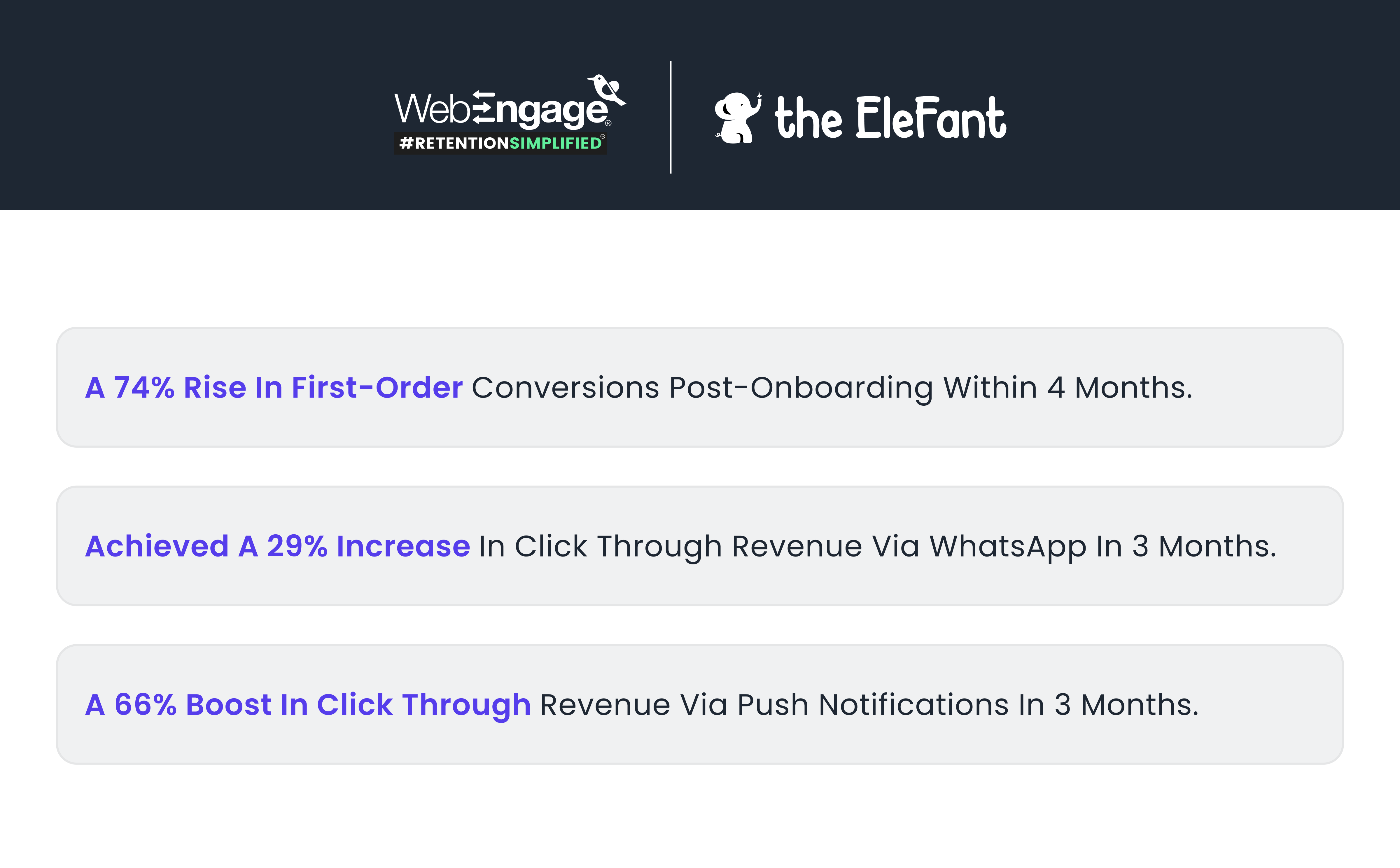 Results for the elefant