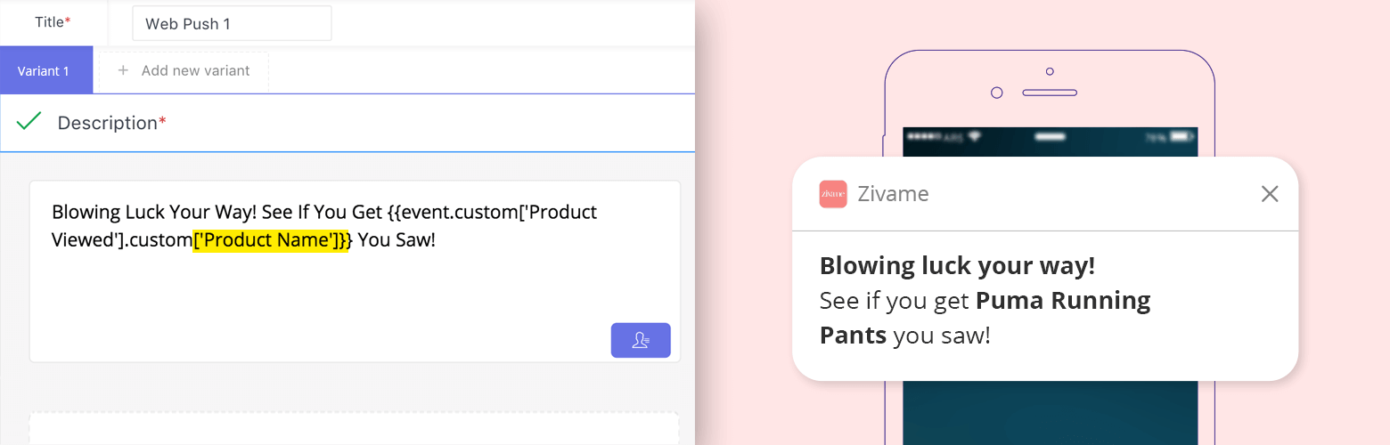 Zivame Push Notifications