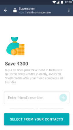 Shuttl referral Programme