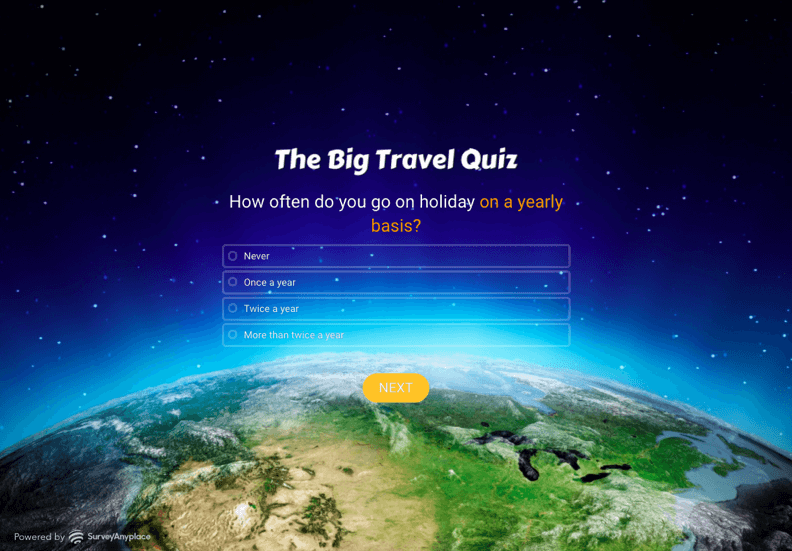 various example of survey question