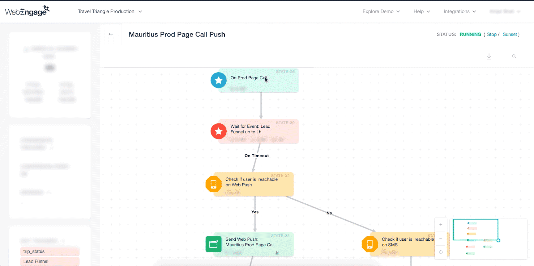 WebEngage journey builder