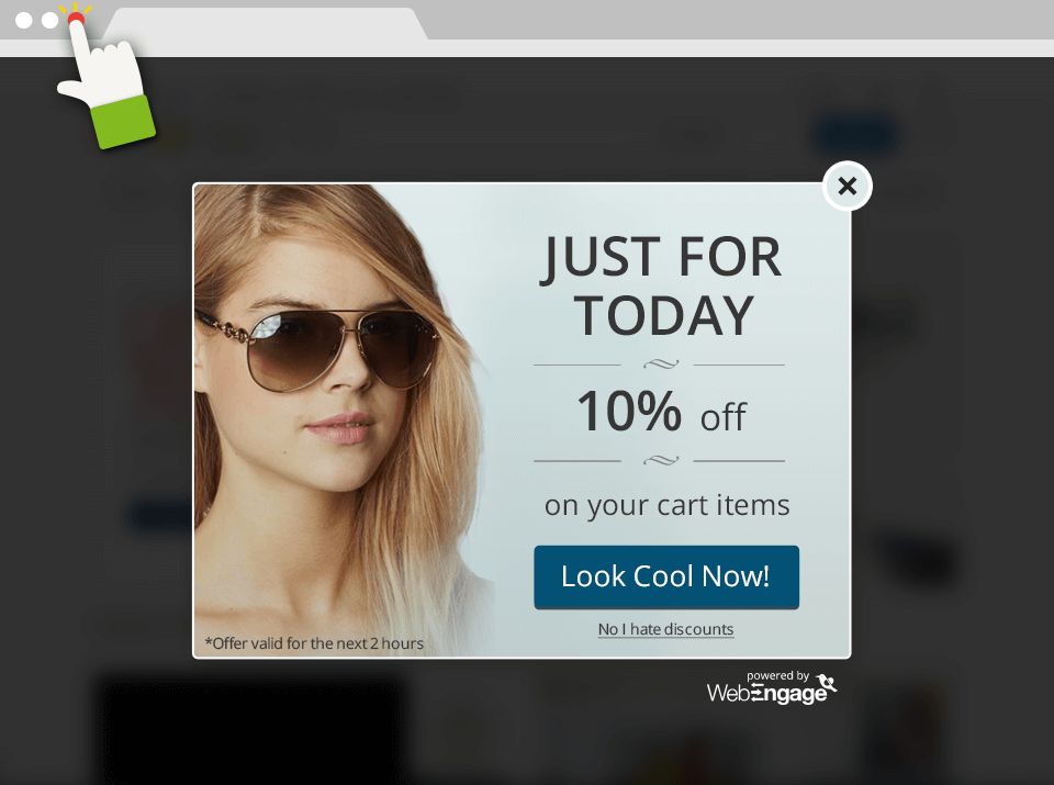 Exit Overlay on Checkout