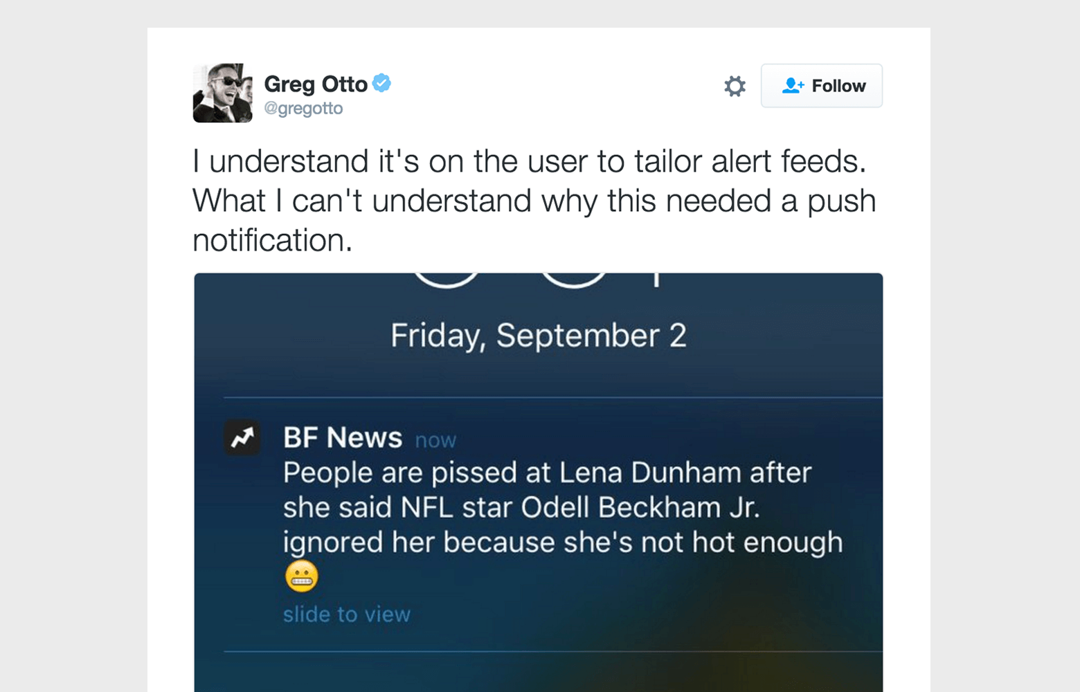 push notification message example