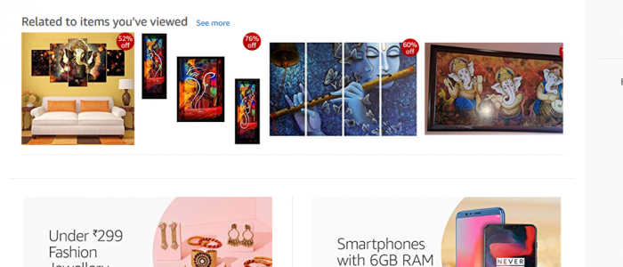 amazon personalization page