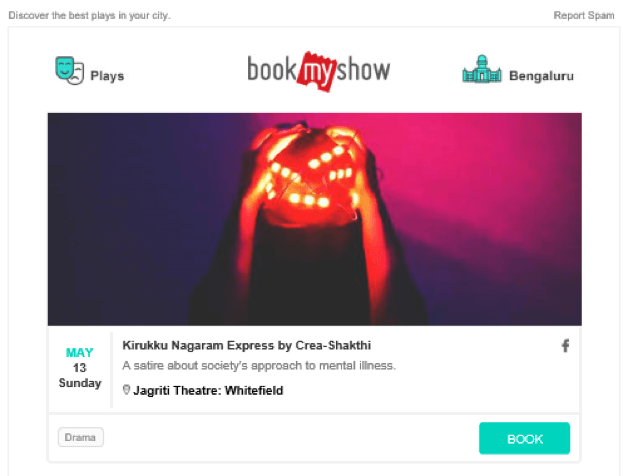 bookmyshow page
