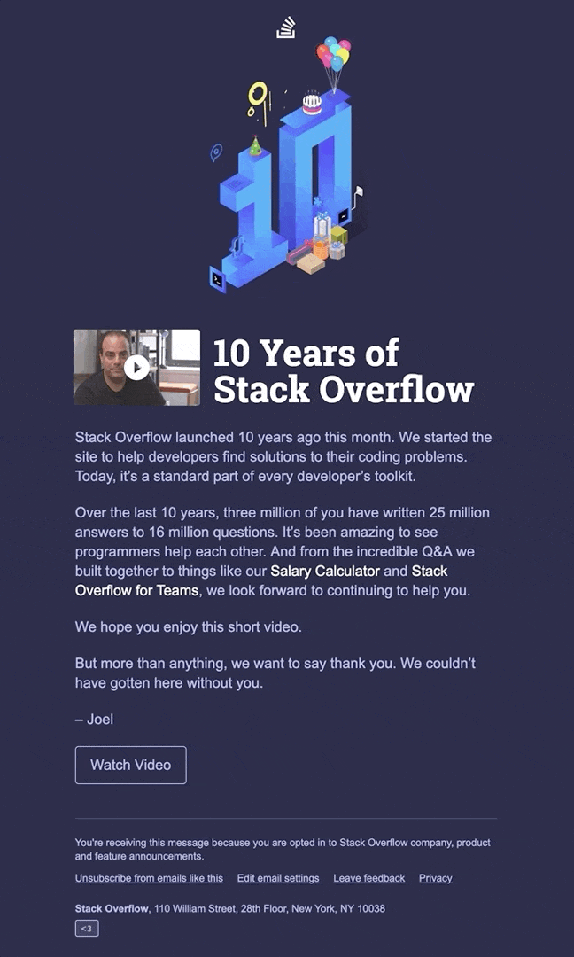 Stack Overflow by WebEngage