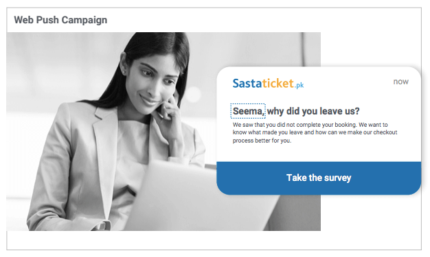 Web Push Campaign By WebEngage