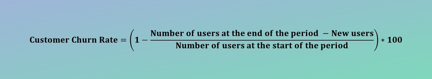 How is customer churn rate calculated? | WebEngage