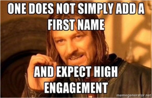 Email Personalization meme