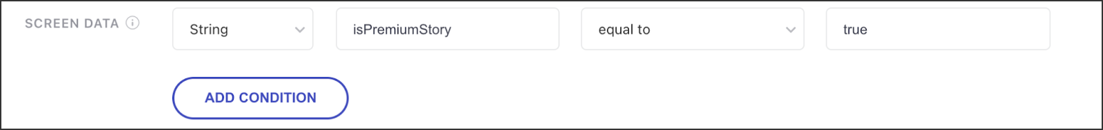 Screen variables in web personalization