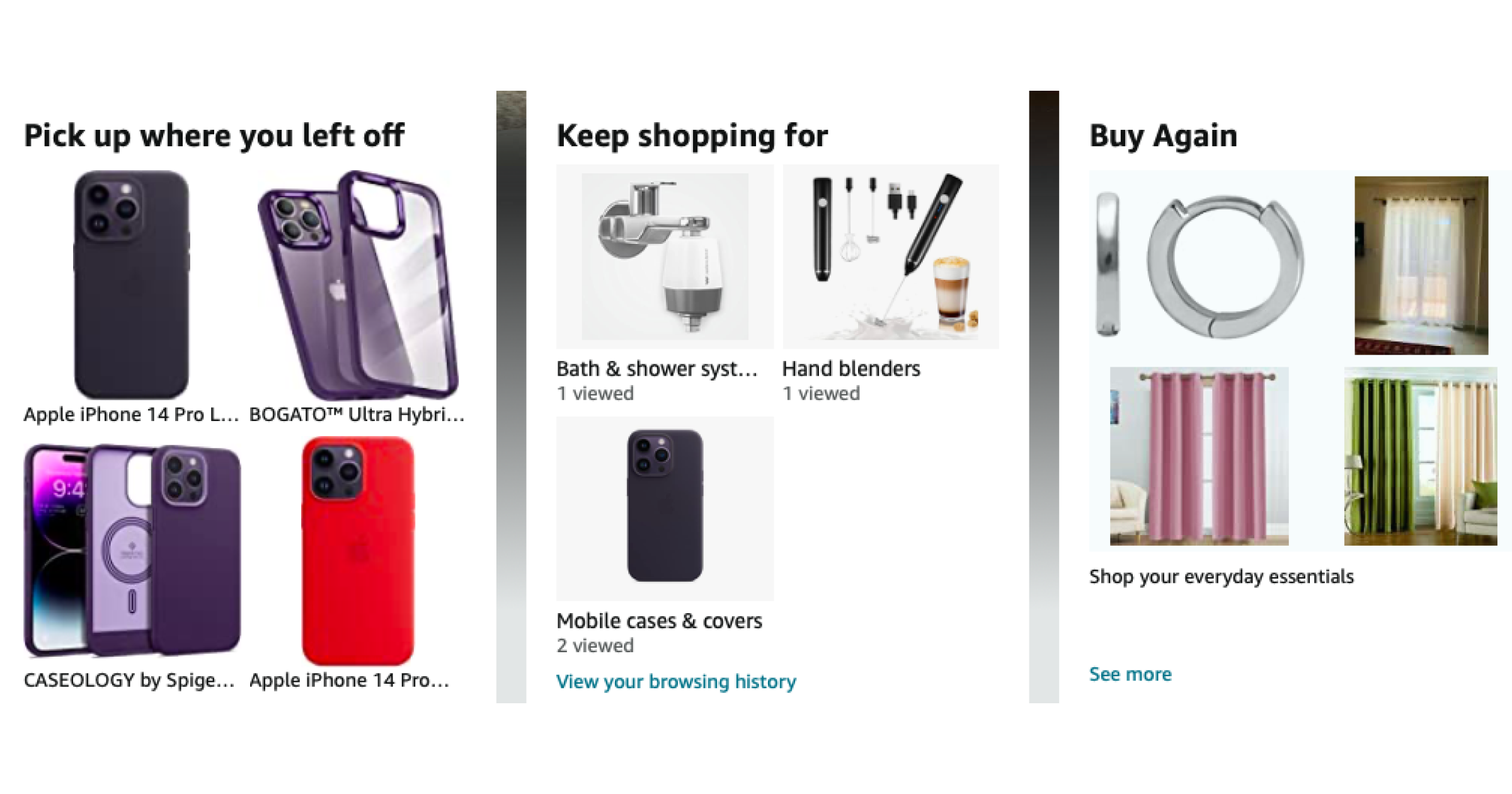 Web Personalization | Amazon