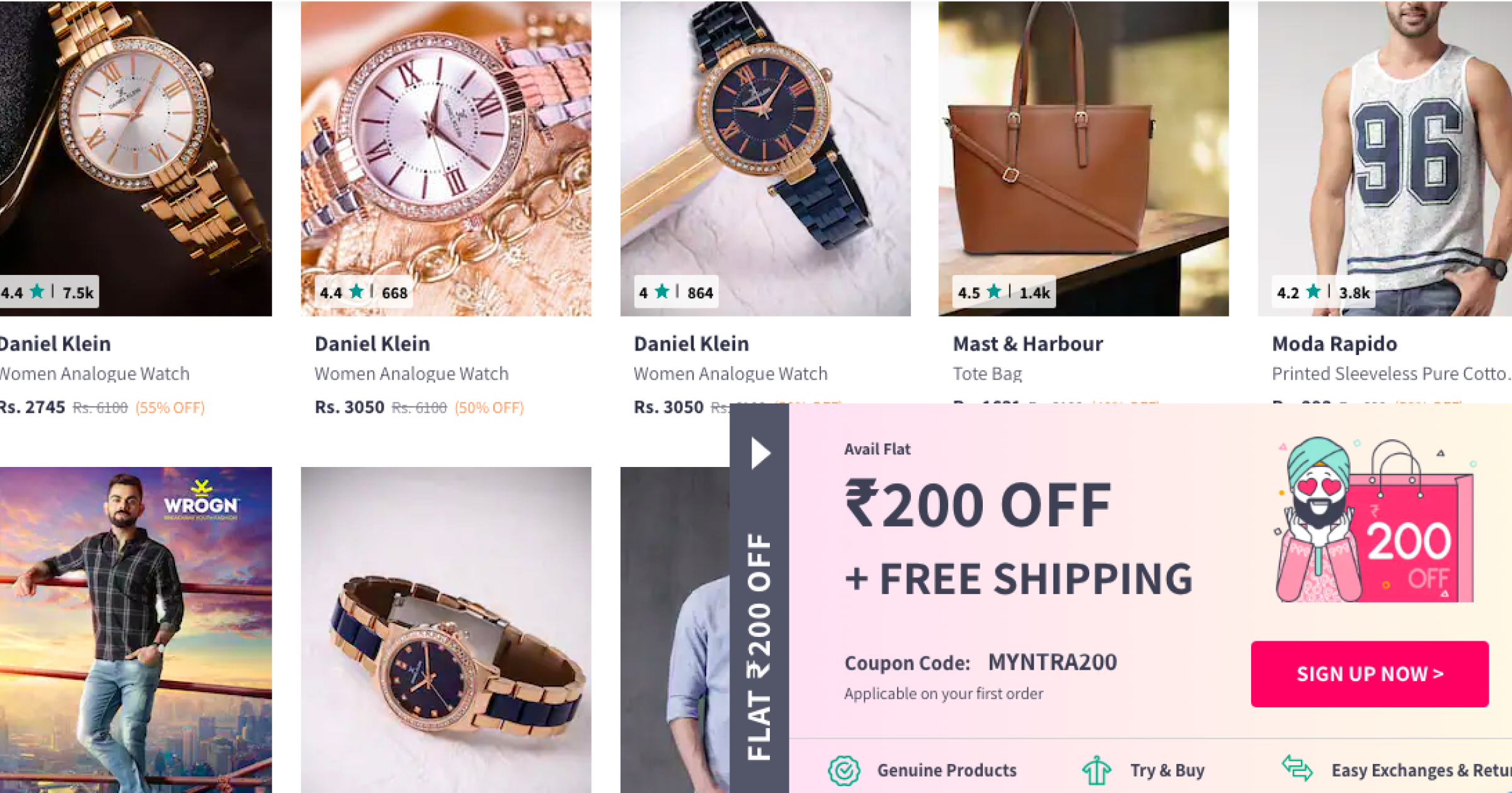 Web Personalization | Myntra