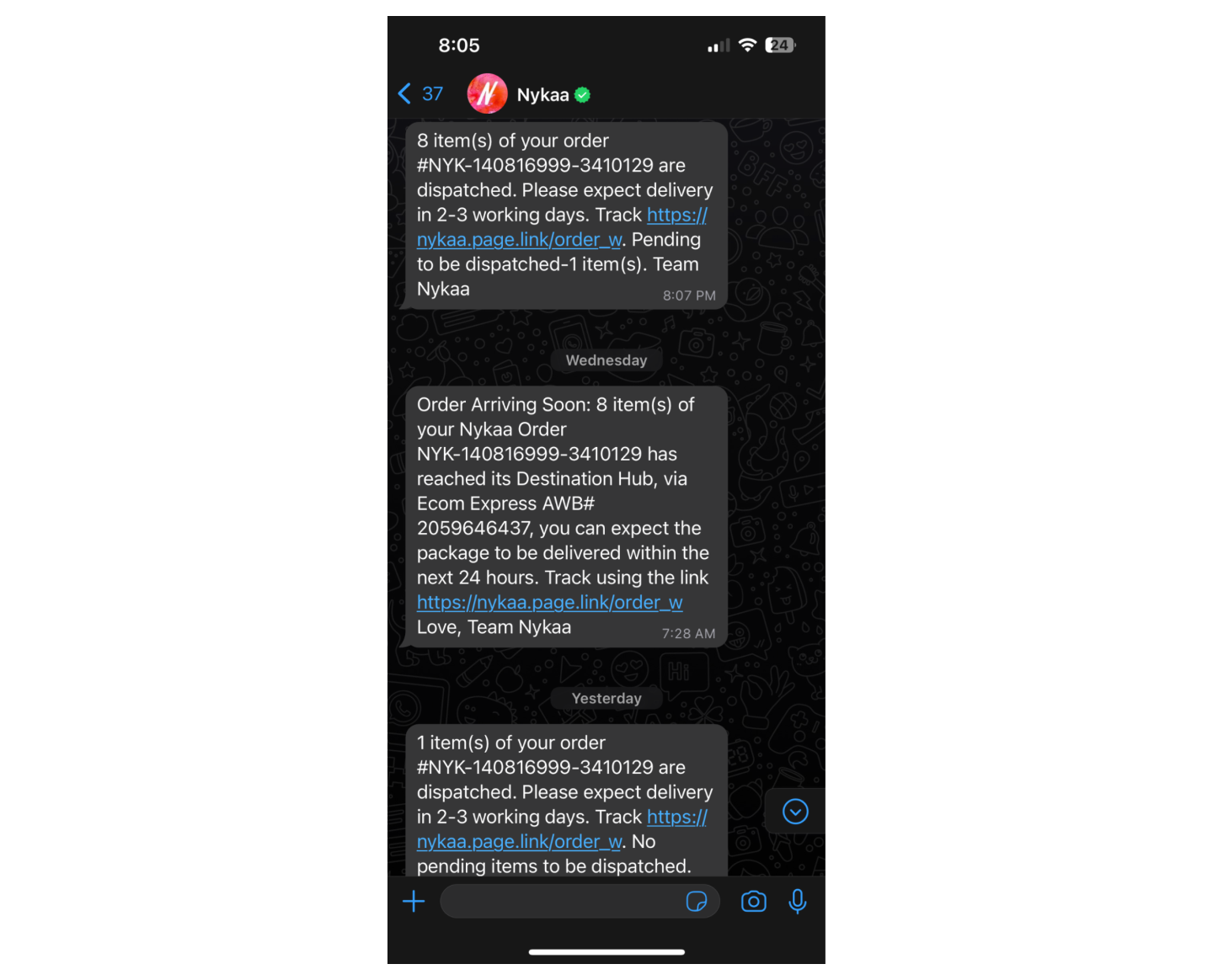 WhatsApp Marketing Ideas | Nykaa