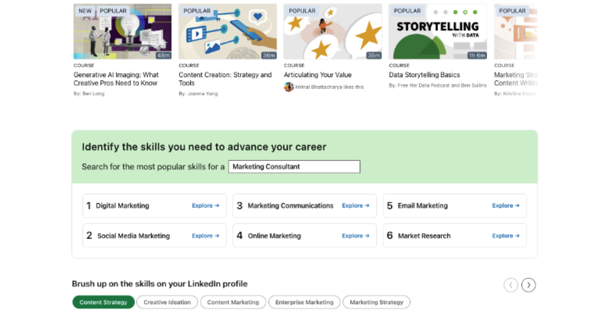 Linkedin recommendation funnel