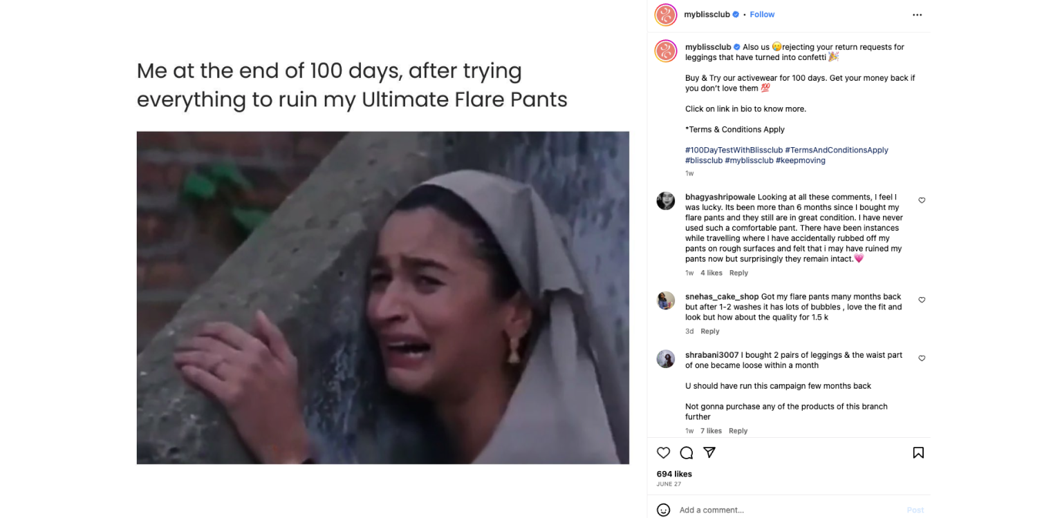 BlissClub moment marketing