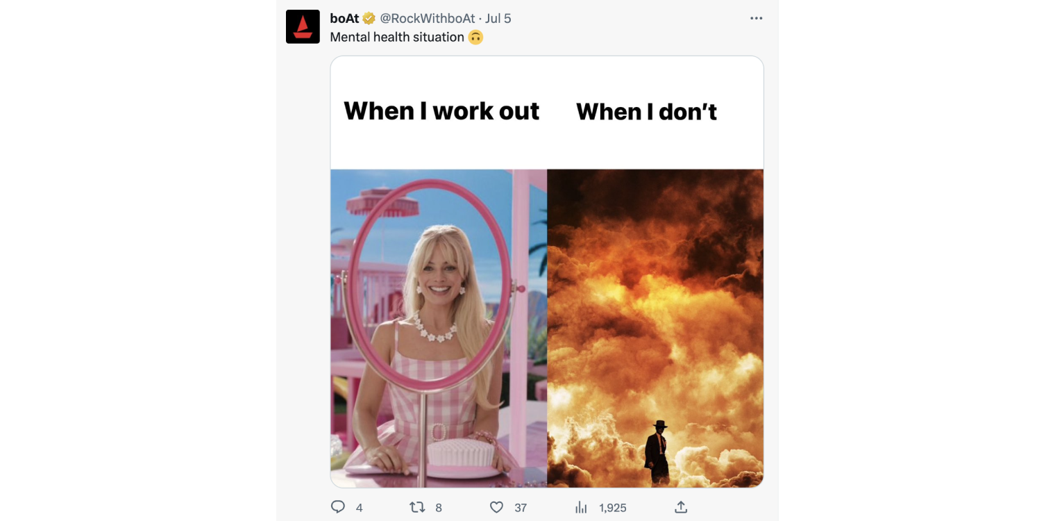 Barbie vs Oppenheimer trend on Twitter