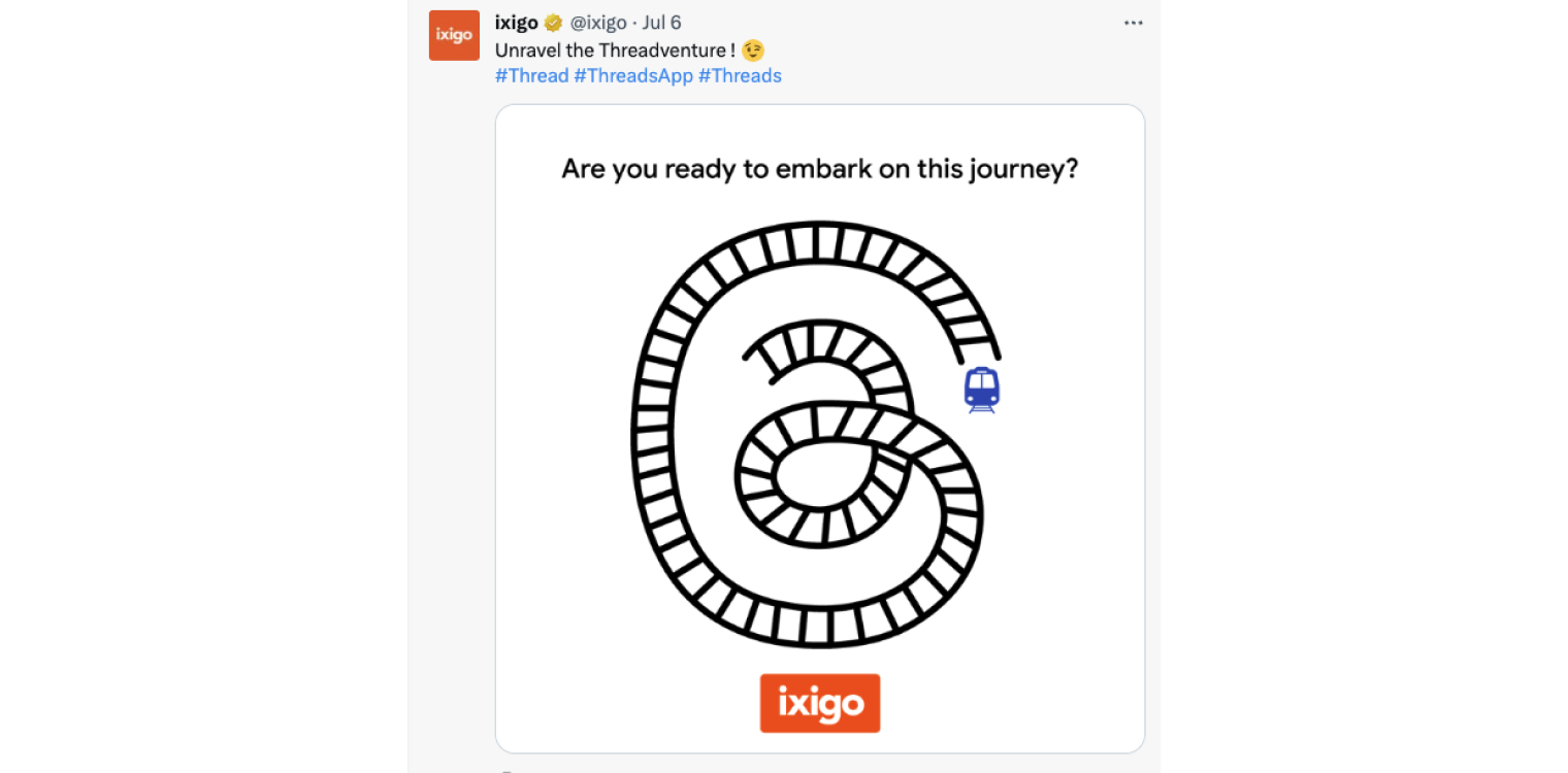 take by ixigo on the Meta’s Thread