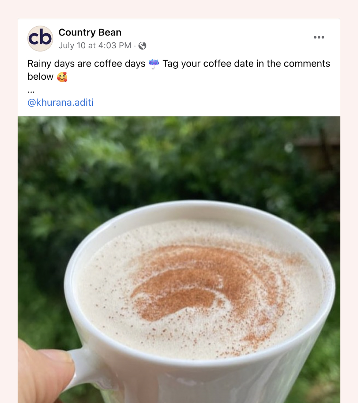Country Bean is running a monsoon sale user engagement