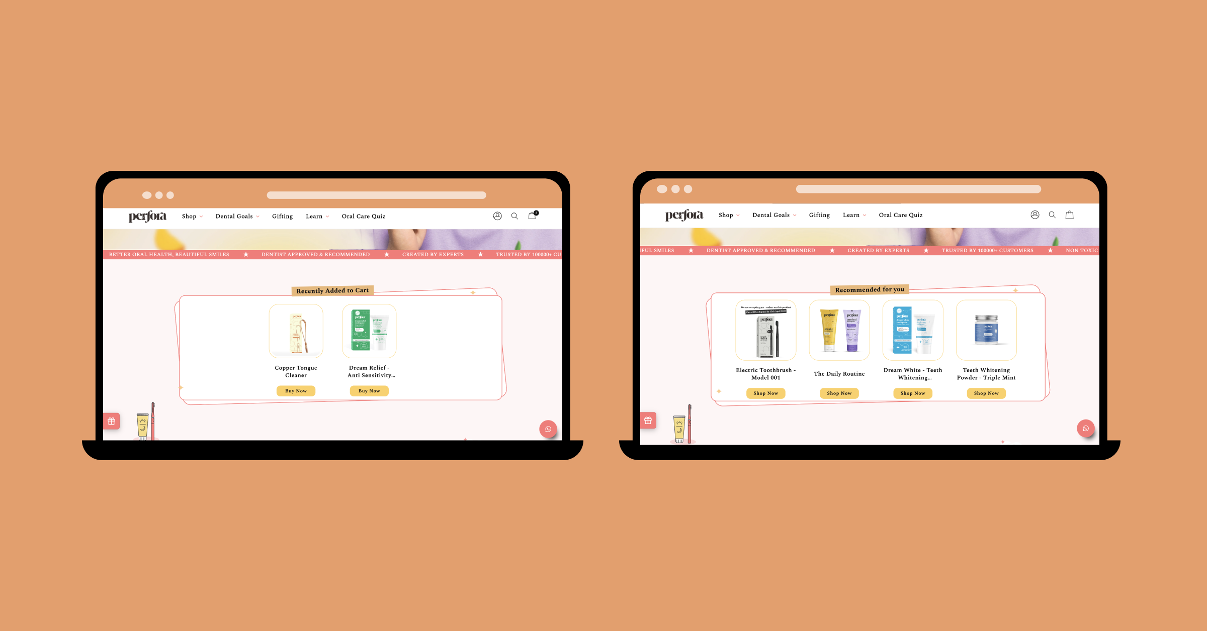 Perfora impact story screenshots