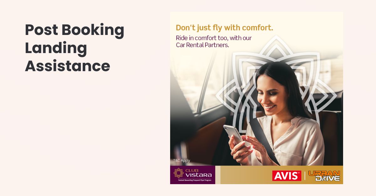 Post Booking Landing Assistance