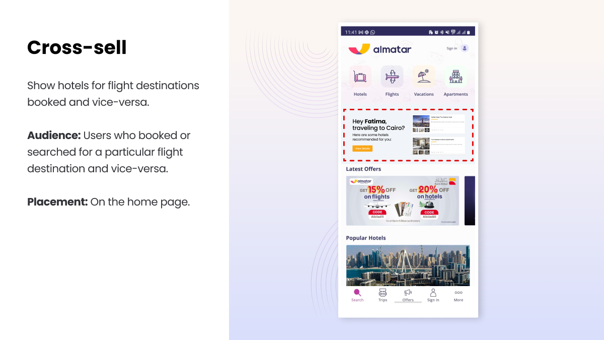Cross-sell - App Personalization