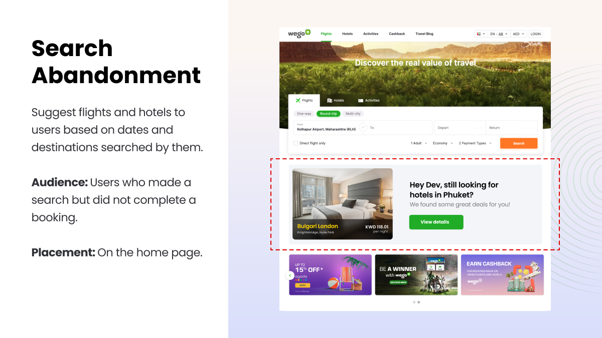 Search Abandonment Personalization