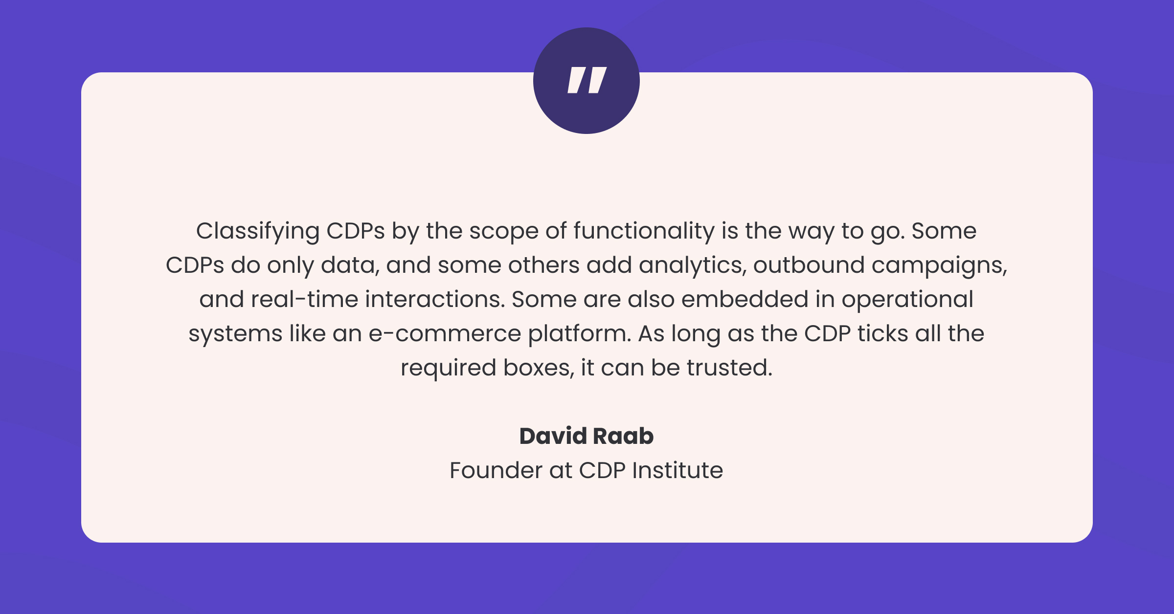 David Raab Quote - Personalized Product Recommendation