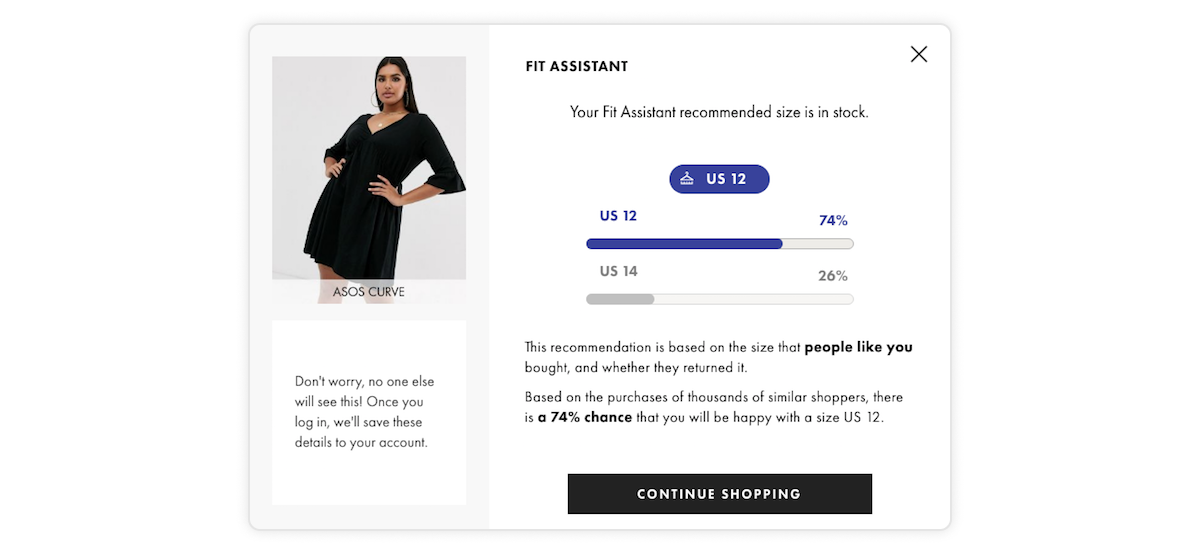 ASOS – Fit Assistant